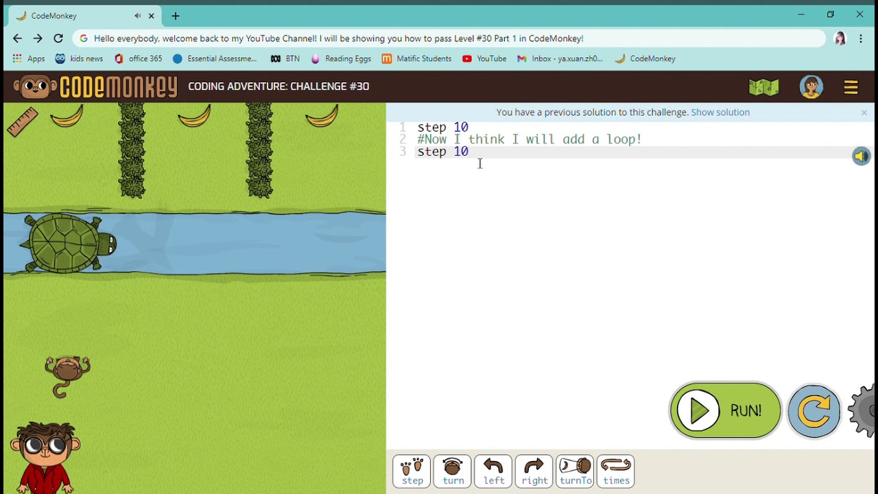 How to pass CODING ADVENTURE: CHALLENGE #30 - By Mia