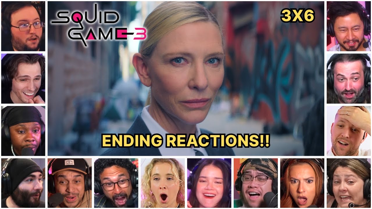 Reactors Reacting To Squid Game Season 3 Ending | Squid Game Season 3 Episode 6 Reaction Mashup