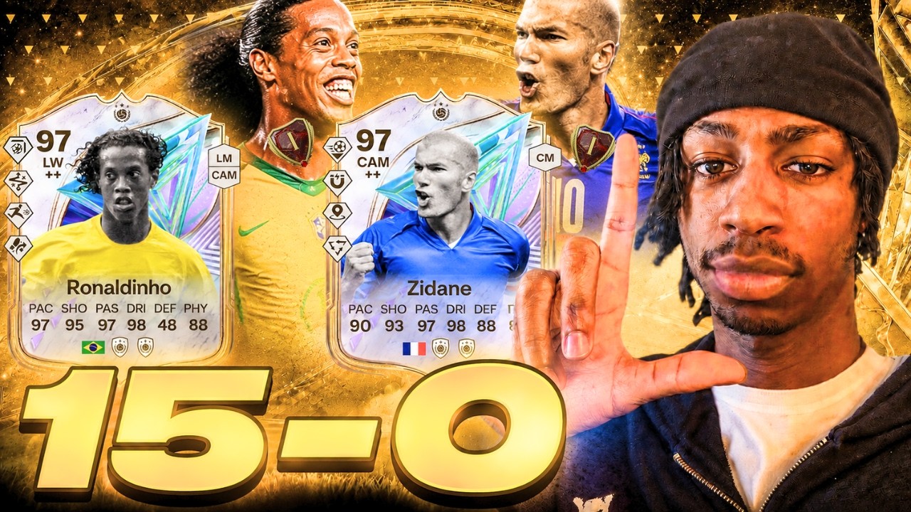 97 RONALDINHO И 97 ZIDANE заставили всех ЛИВНУТЬ из игры в FUT CHAMPS 15-0!?!?