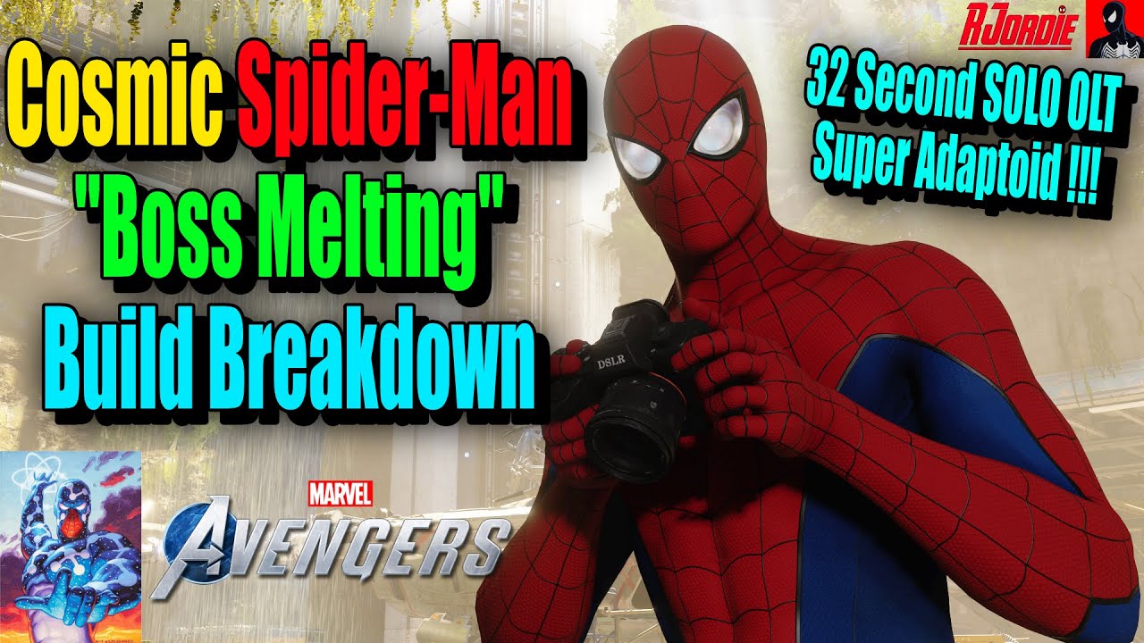SPIDER-MAN RANGED/DRONE BUILD - COSMIC SPIDER-MAN - 32 Second OLT Build!! - Marvel's Avengers - PS5