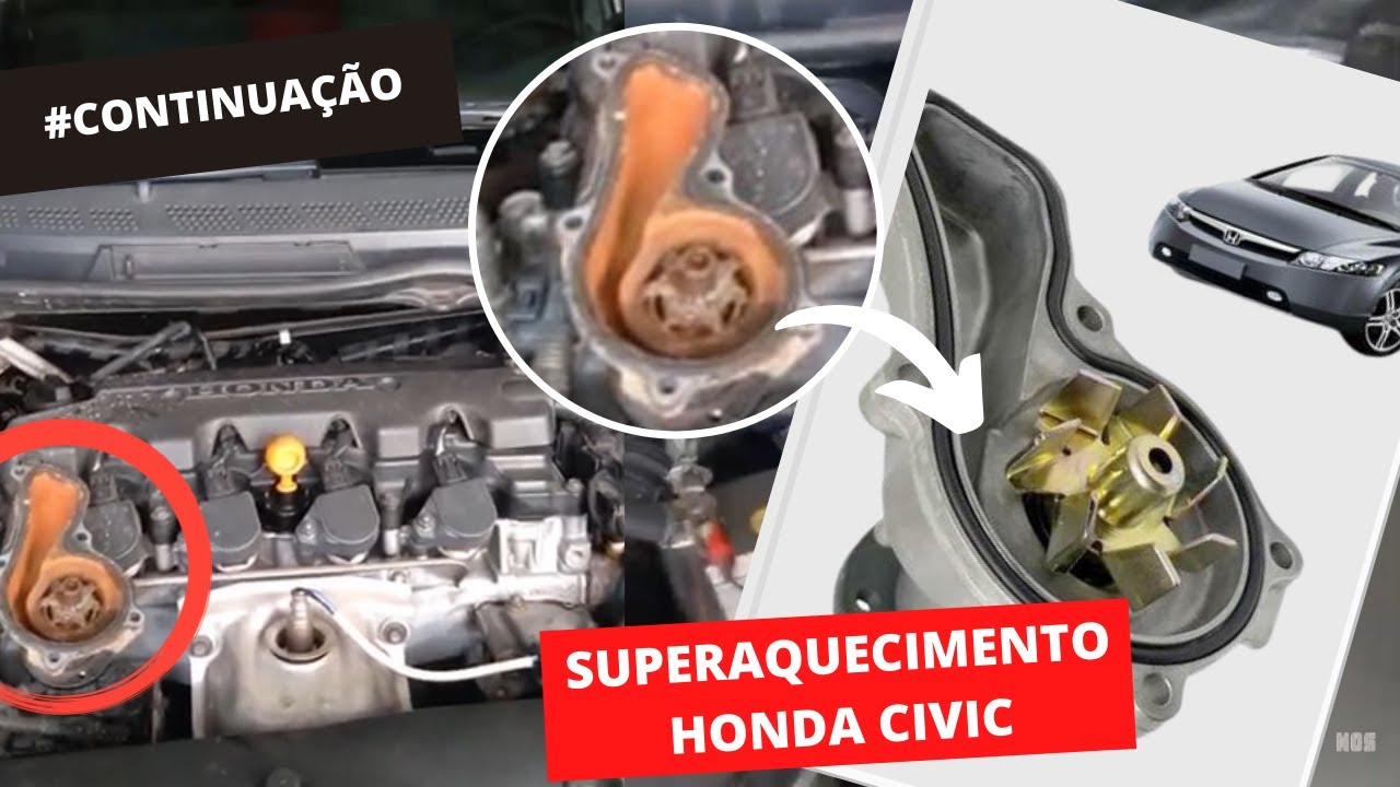 Defeito bomba dágua Honda Civic