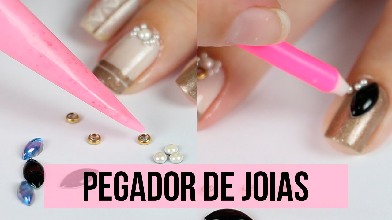 2 TRUQUES DE COMO FAZER PEGADOR DE JOIAS DE UNHAS - Ideia Rosa