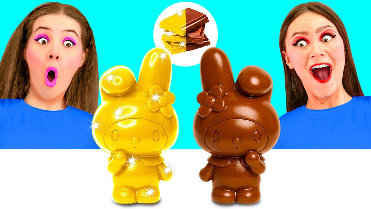 Дорогая vs Дешевая Шоколадная Еда Челлендж | Фантастические Лайфхаки с Едой от 4Teen Challenge