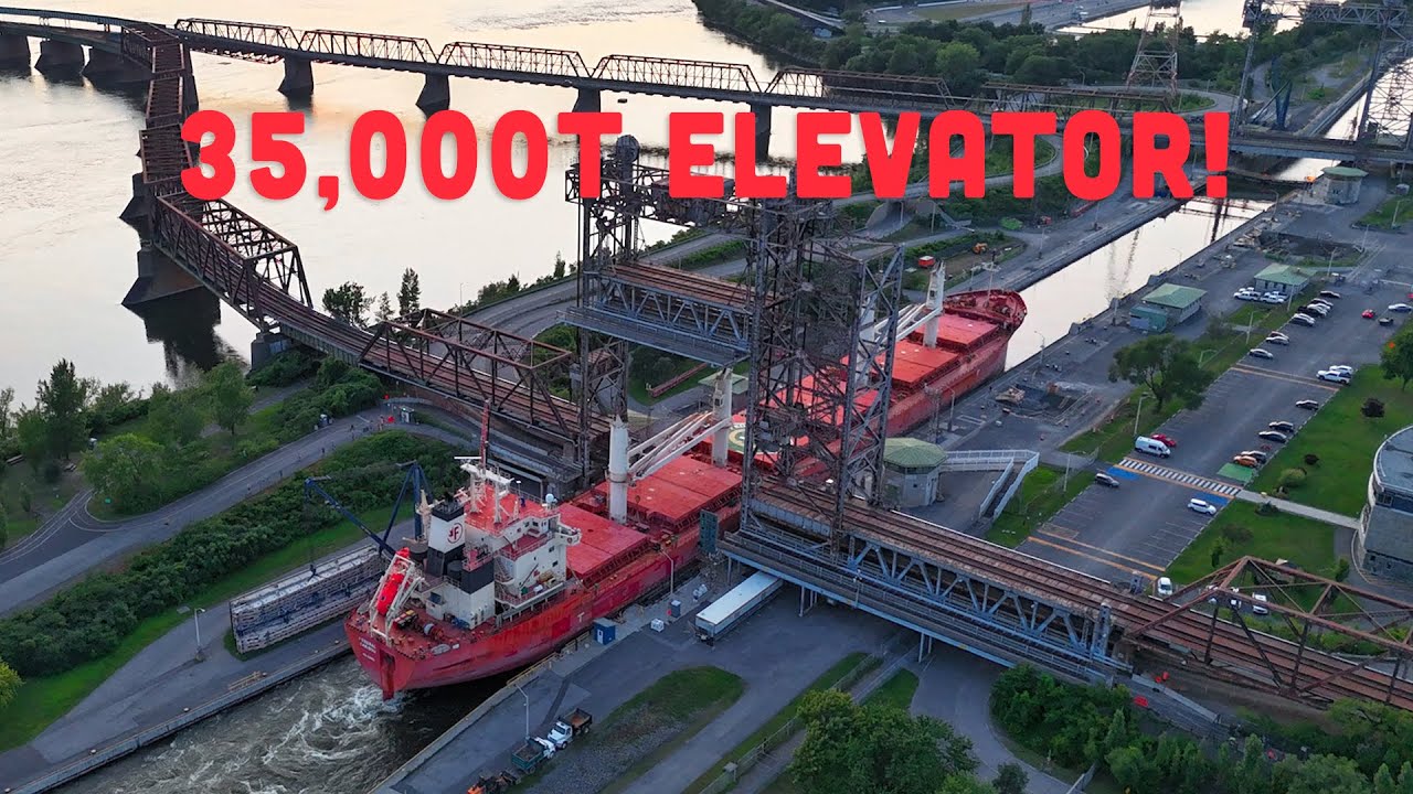 4K Drone Hyperlapse | St-Lawrence  Seaway lock 2024