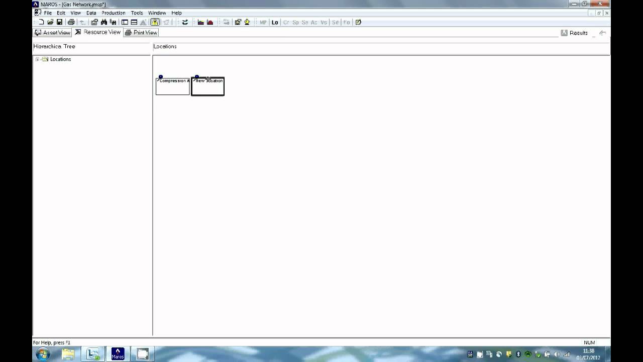Maros 8.3 Tutorial - Guide for creation of a Gas Network Model