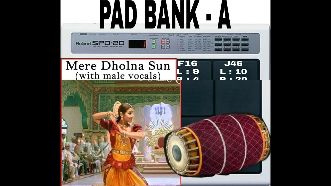 Patch Setting || Roland Spd 20 || Mridangam / Mere Dholna
