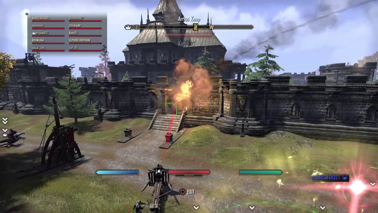 The Elder Scrolls Online massive ebonheart army attack a castle