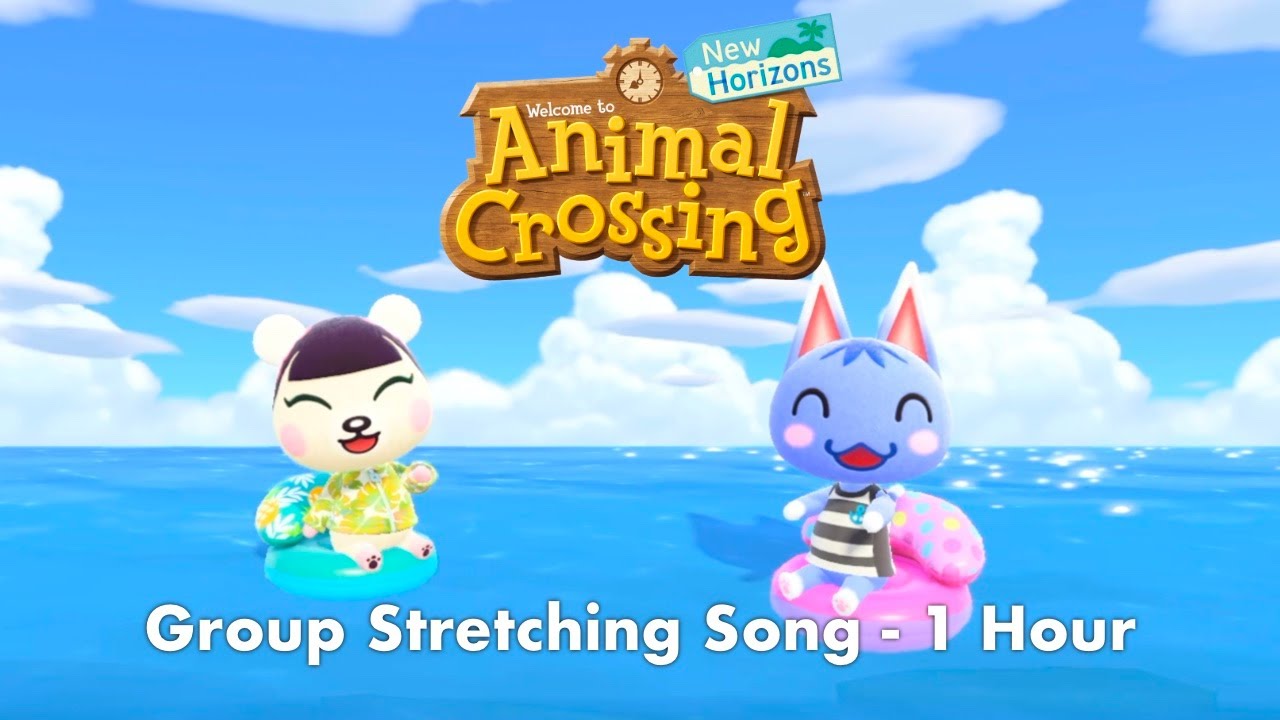 [1 Hour] Group Stretching Song | Animal Crossing New Horizons - Piano Cover with Bird Sounds - ACNH