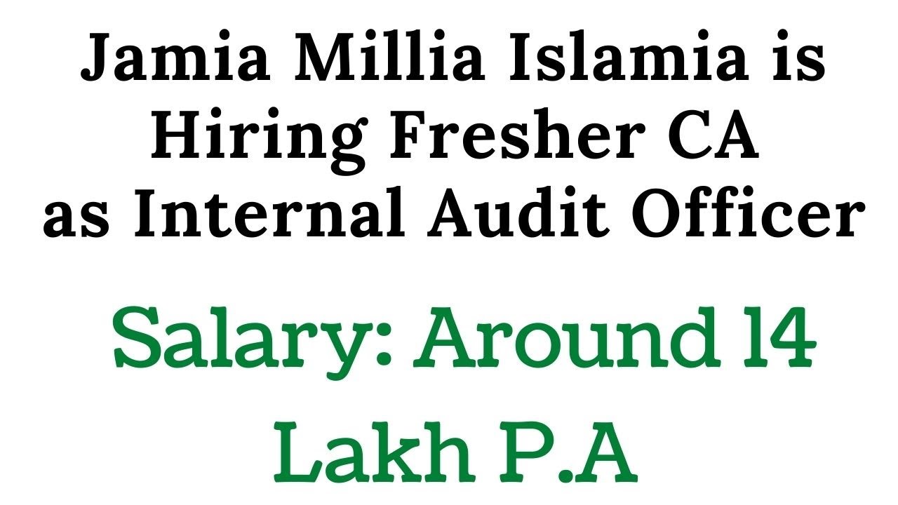 Govt job for CA or CMA | Fresher & Experience both can apply| Hurry