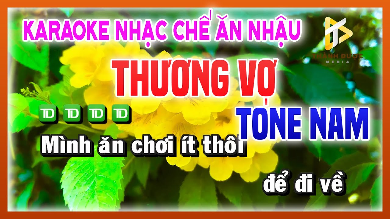 Karaoke THƯƠNG VỢ - Nhạc Chế Ăn Nhậu TONE NAM