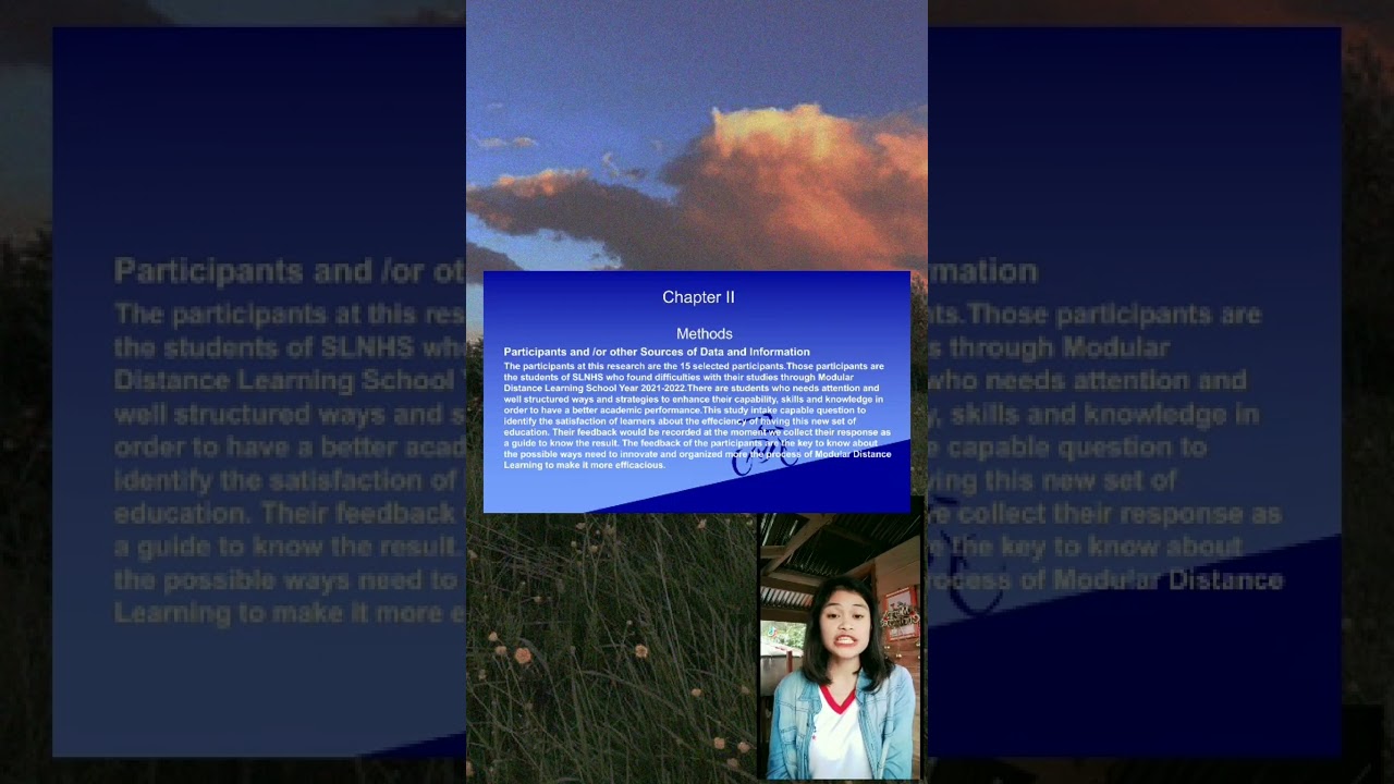 Video Research Proposal in Practical ResearcH