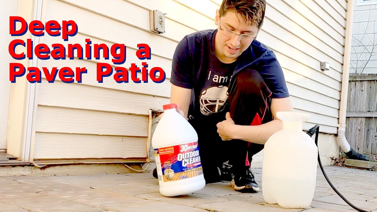 How to Deep Clean a Patio without a powerwasher