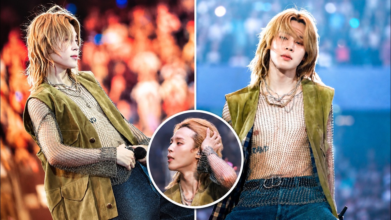 Потрясающий сетчатый образ Dior от BTS Jimin взорвал интернет на Stade de France!