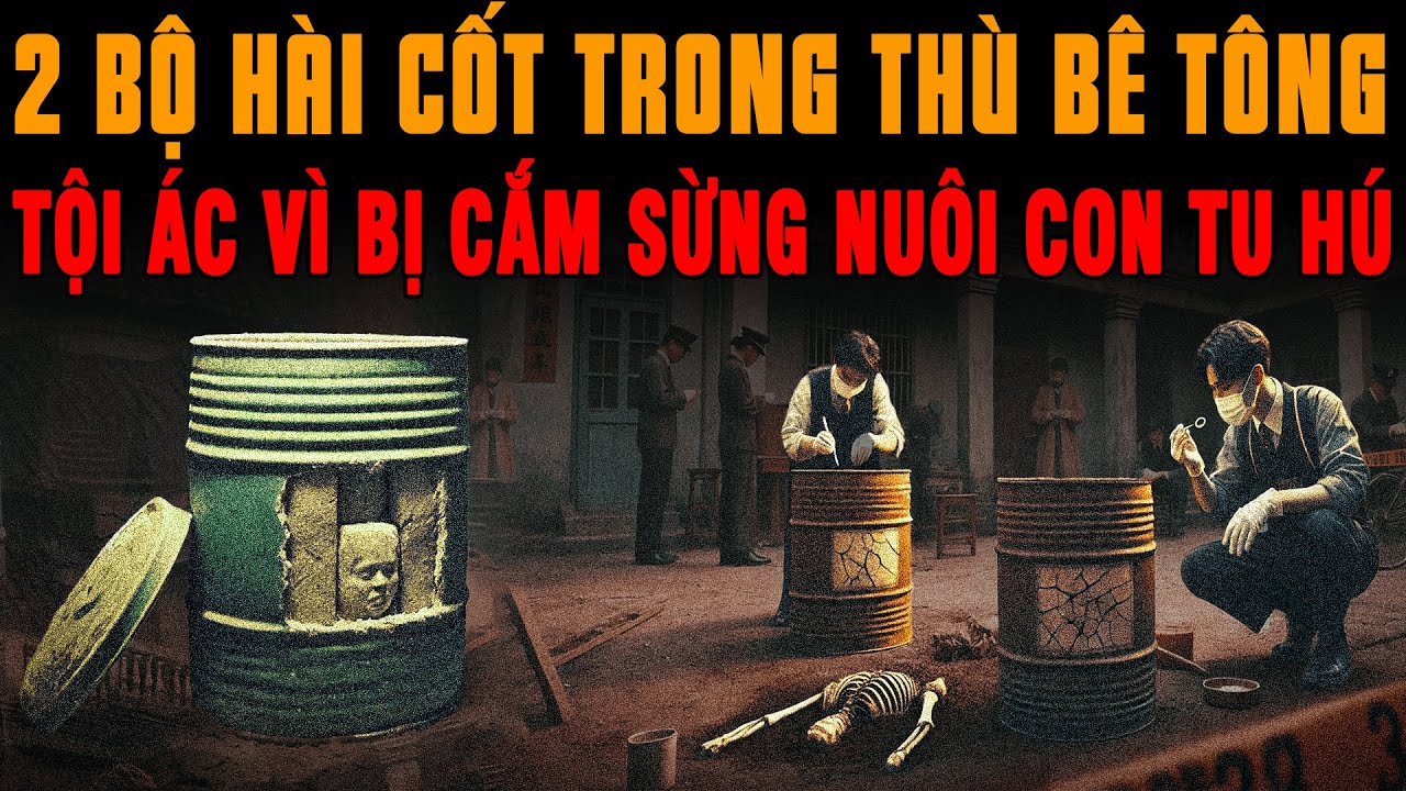 Kỳ Án Trung Quốc: 2 BỘ HÀI CỐT TRONG THÙNG BÊ TÔNG & Tội Ác Bị Cắm Sừng Nuôi Con Tu Hú #giaimakyan