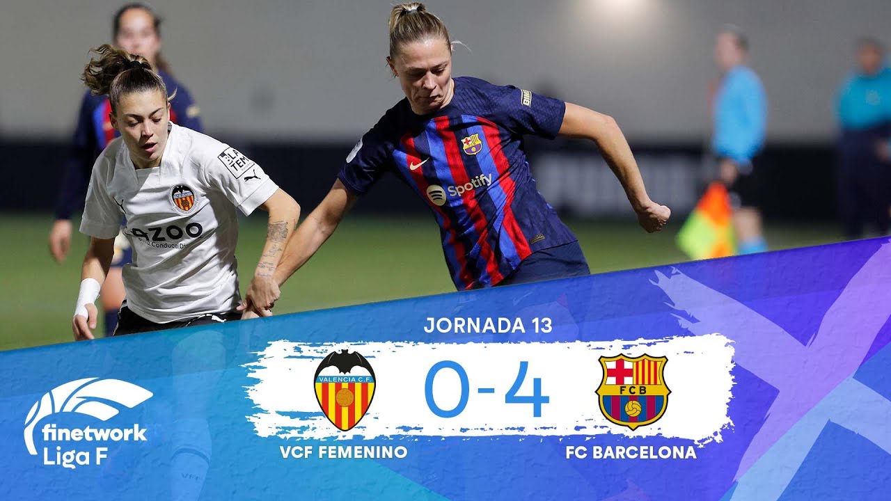 RESUMEN Y GOLES VCF FEMENINO vs FC BARCELONA FEMENINO | JORNADA 13 | FINETWORK LIGA F