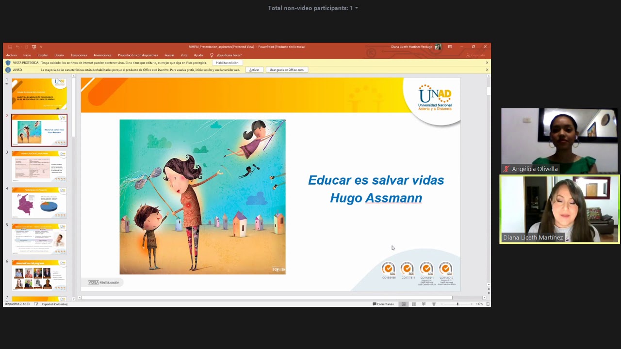 Estudiar Maestría en Mediación Pedagógica en el Aprendizaje del Inglés - Charla Virtual UNAD