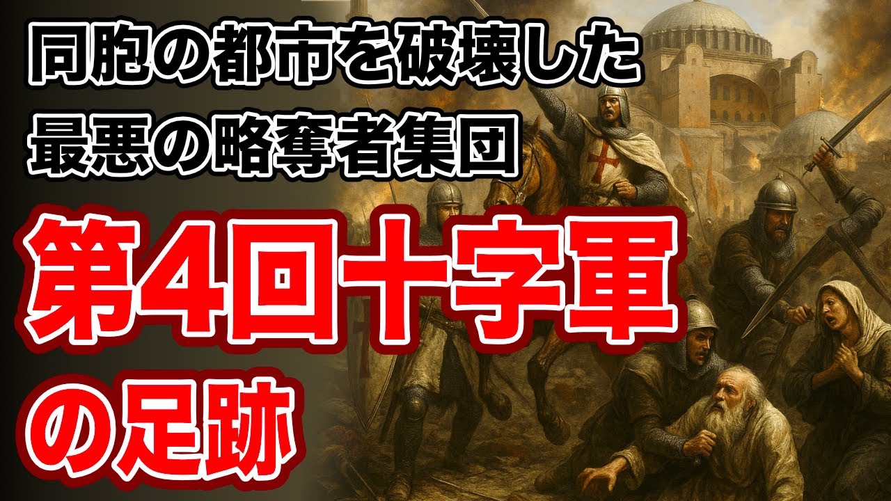 最凶の十字軍！歴史上最大の汚点を残した第4回十字軍は、なぜ同胞が守る都市コンスタンティノープルを破壊したのか？
