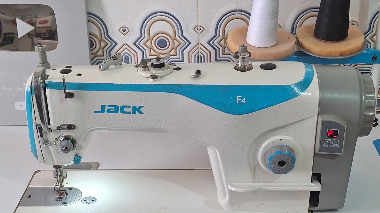 الطريقة الصحيحة لتركيب الخيط لماكنة الخياطة جاك f4 💯وبعض النصائح مفيدة جدا👍