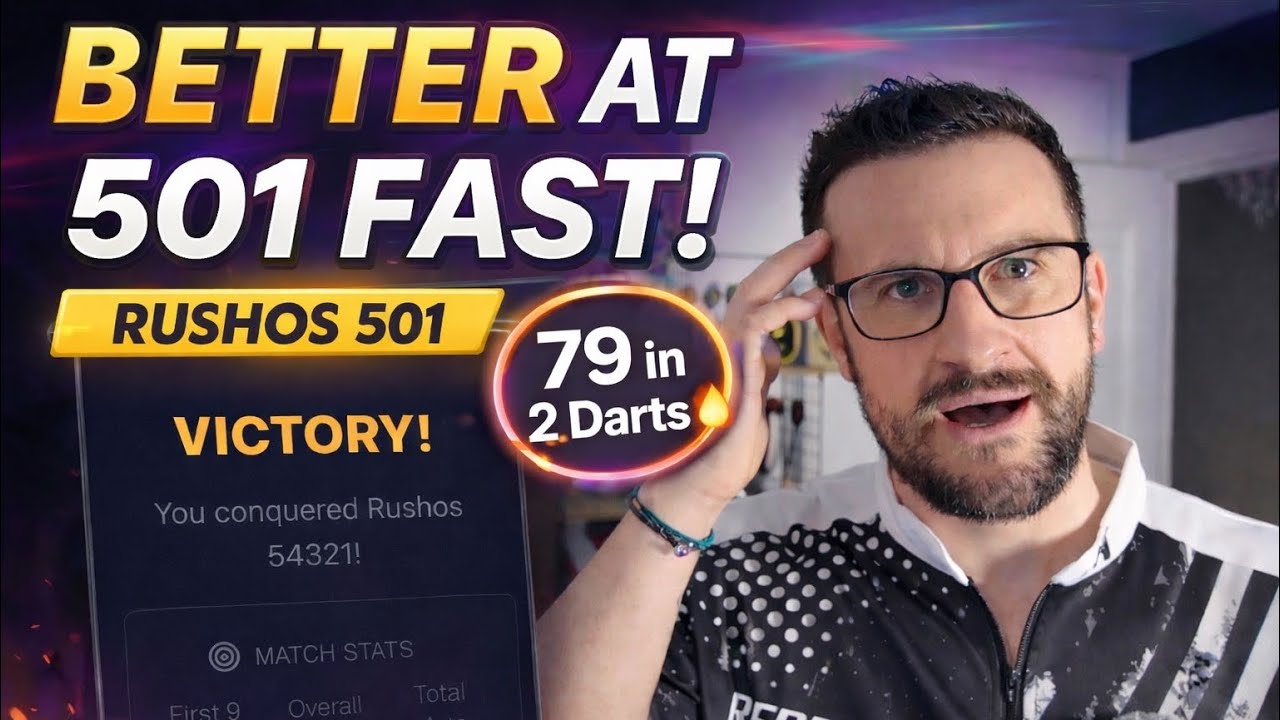 Rushos 54321 (501 game) – The Mindset Darts Game That Will Improve Your Scoring 🎯