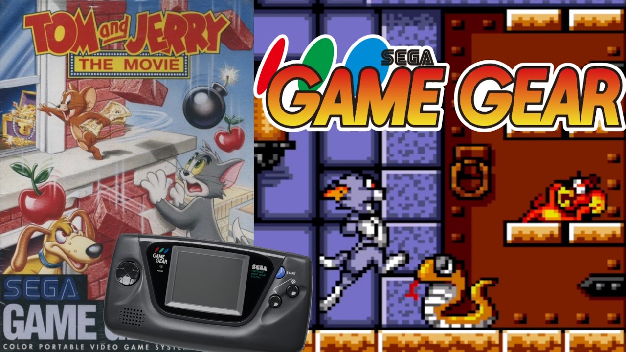 Tom and Jerry: The Movie (1993) SEGA GameGear Gameplay in HD～4K 60FPS
