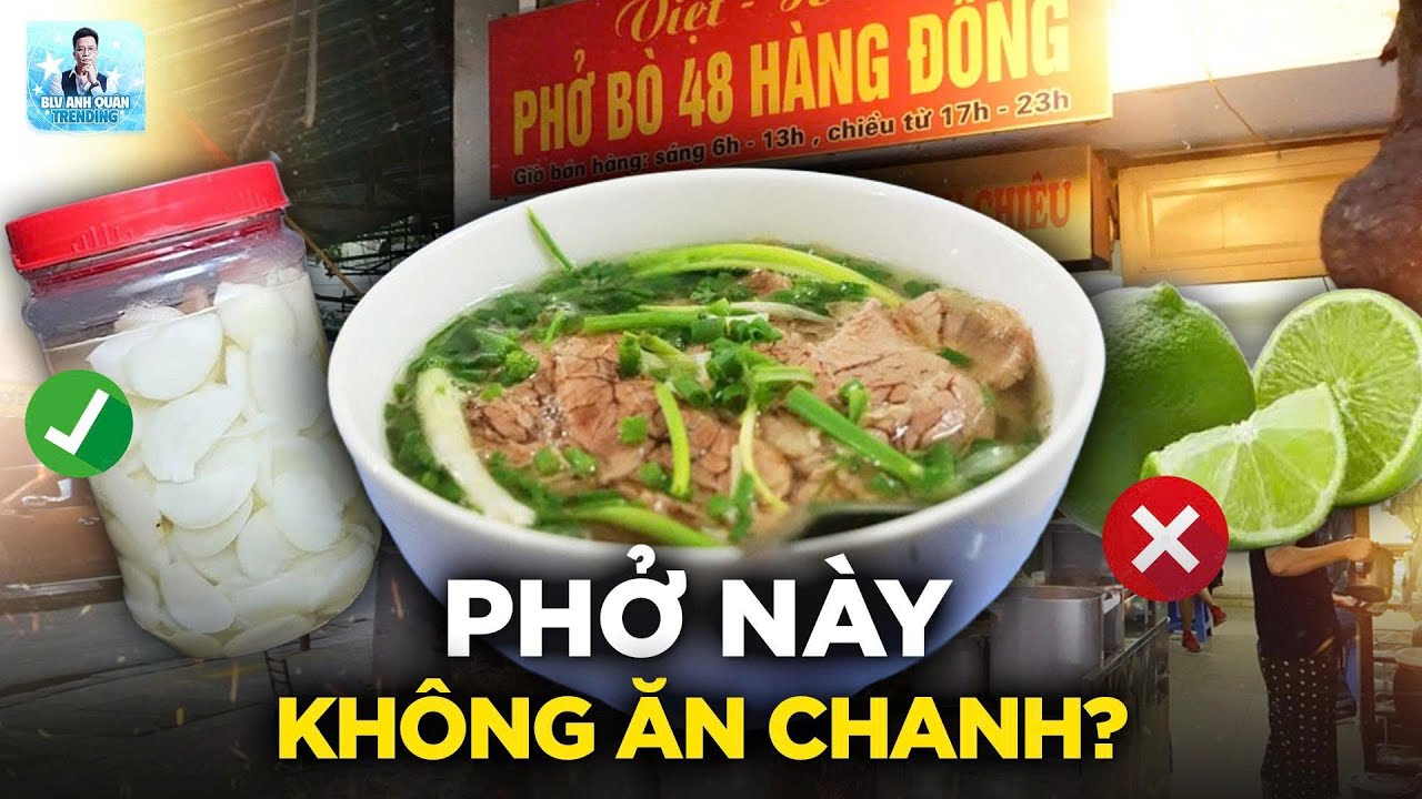 Phở bò CỤ CHIÊU 48 Hàng Đồng: chanh bị 