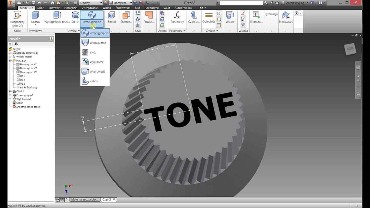 INVENTOR 2015 - HOW TO CREATE 3D TEXT IN MODEL