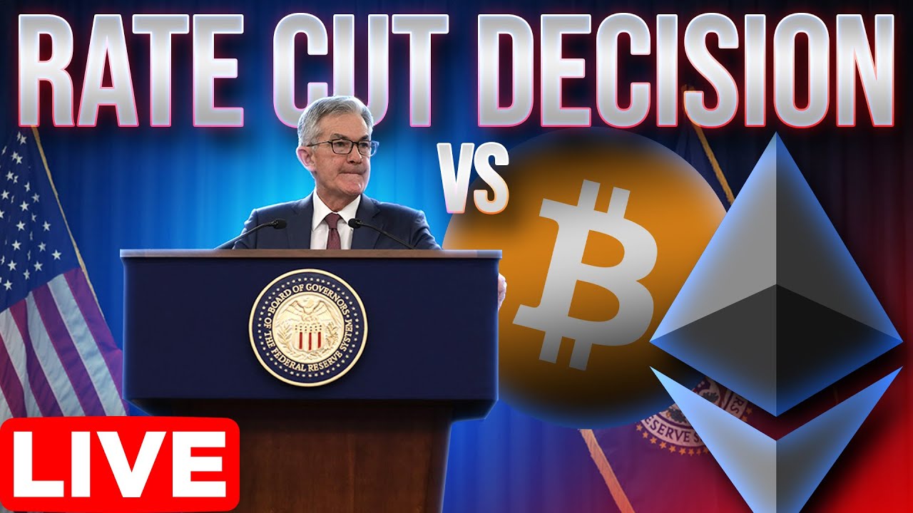 Fed Meeting LIVE🔴Jerome Powell Rate Cut Decision vs Crypto Market🚨