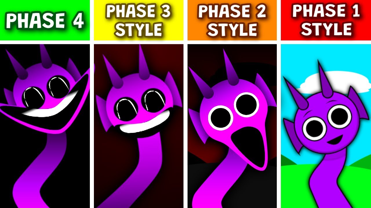 Sprunki Phase 4 But VS Phase 3 Style VS Phase 2 Style VS Phase 1 Style | PHASES SWAP