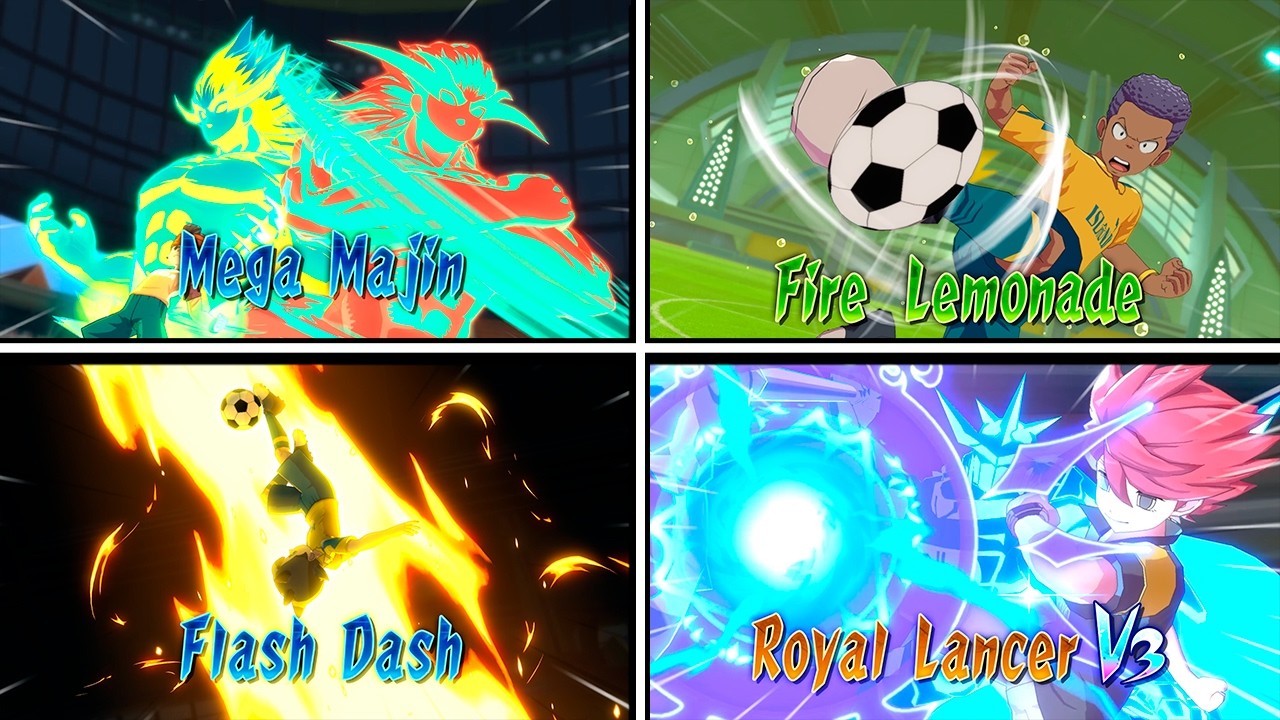 All Special Moves in Inazuma Eleven Victory Road (Ares)