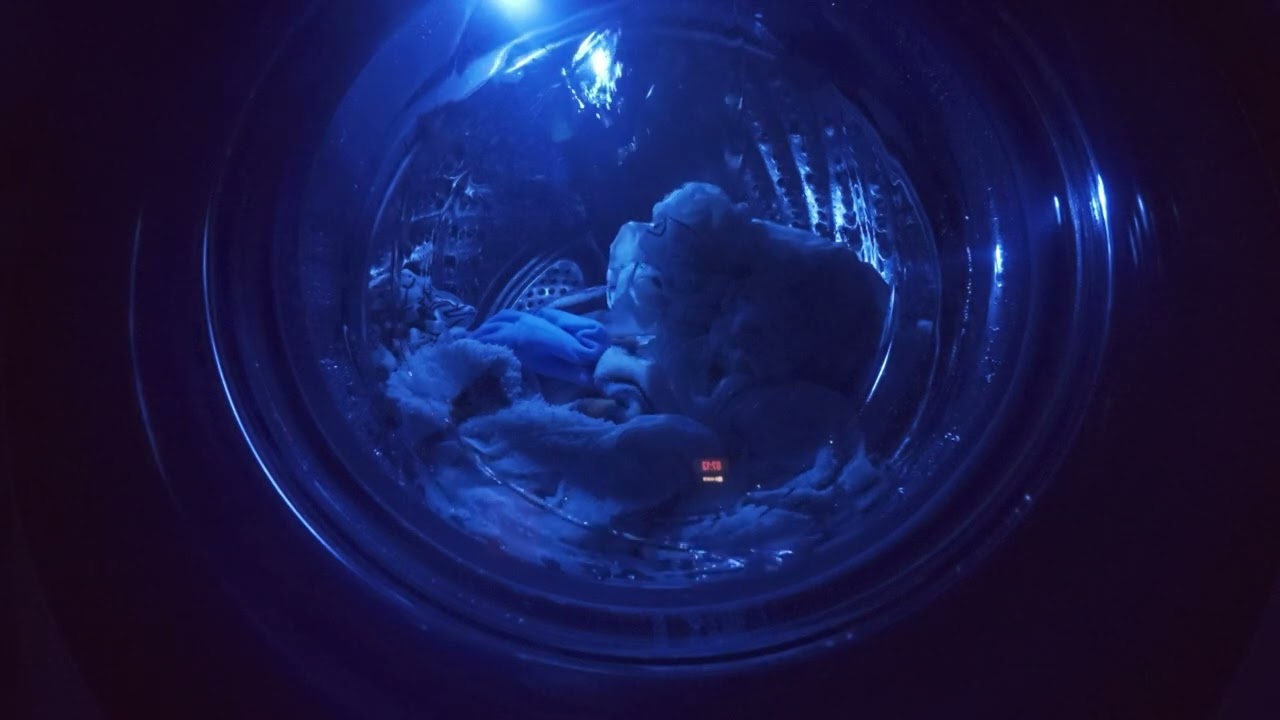Pralka HISENSE WF7S1247BW | Daily 30°C | Full cycle | Door view with UV light | ASMR