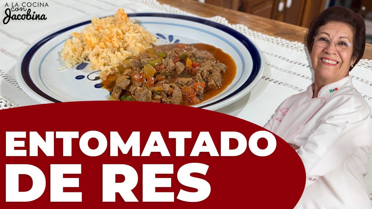COMO HACER ENTOMATADO DE RES | COMO HACER CARNE CON TOMATE | COMO HACER SIRLÓN | CÓMO HACER ARROZ