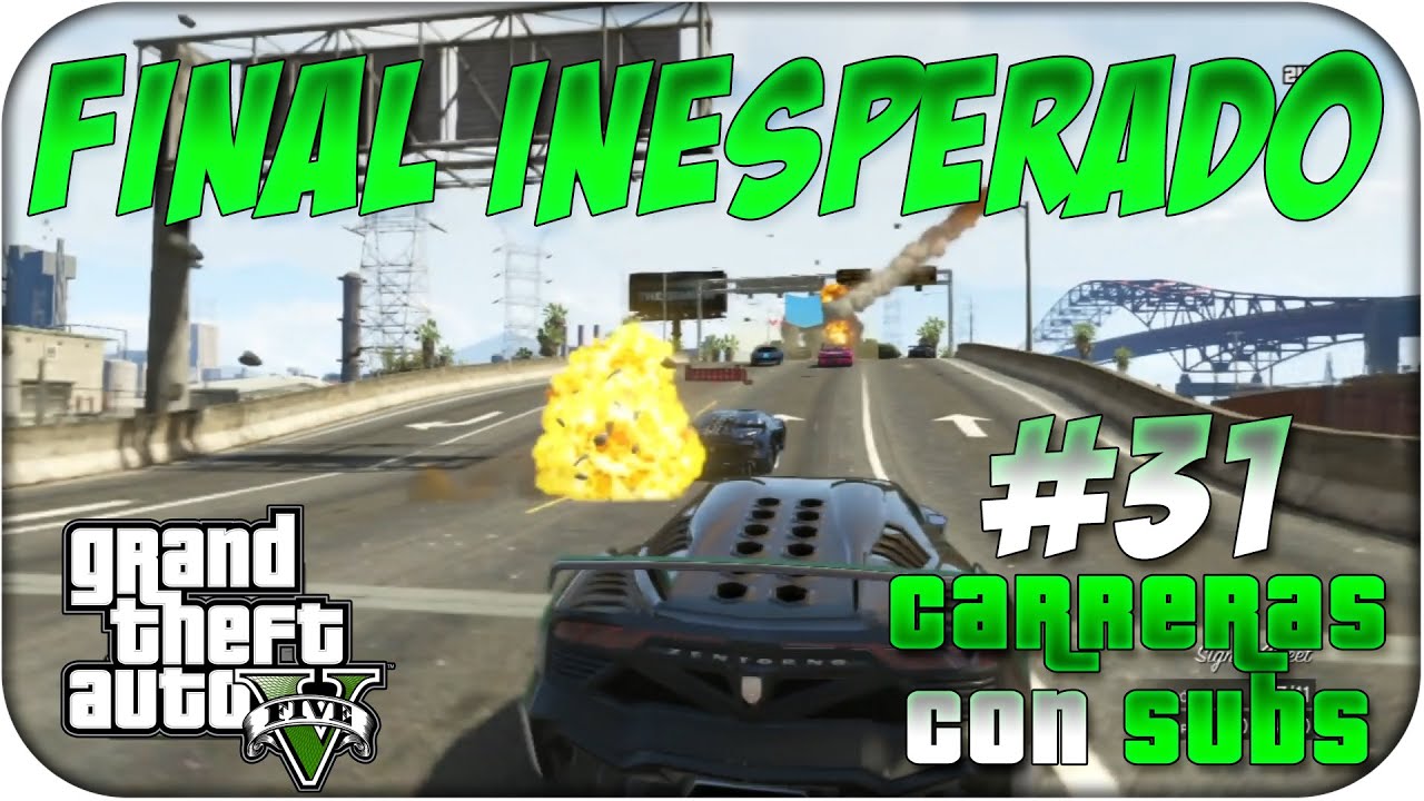 FINAL INESPERADO Con XxSTRATUSxX | CARRERAS CON SUSCRIPTORES #31 | GTA V Online - Rubenillo17