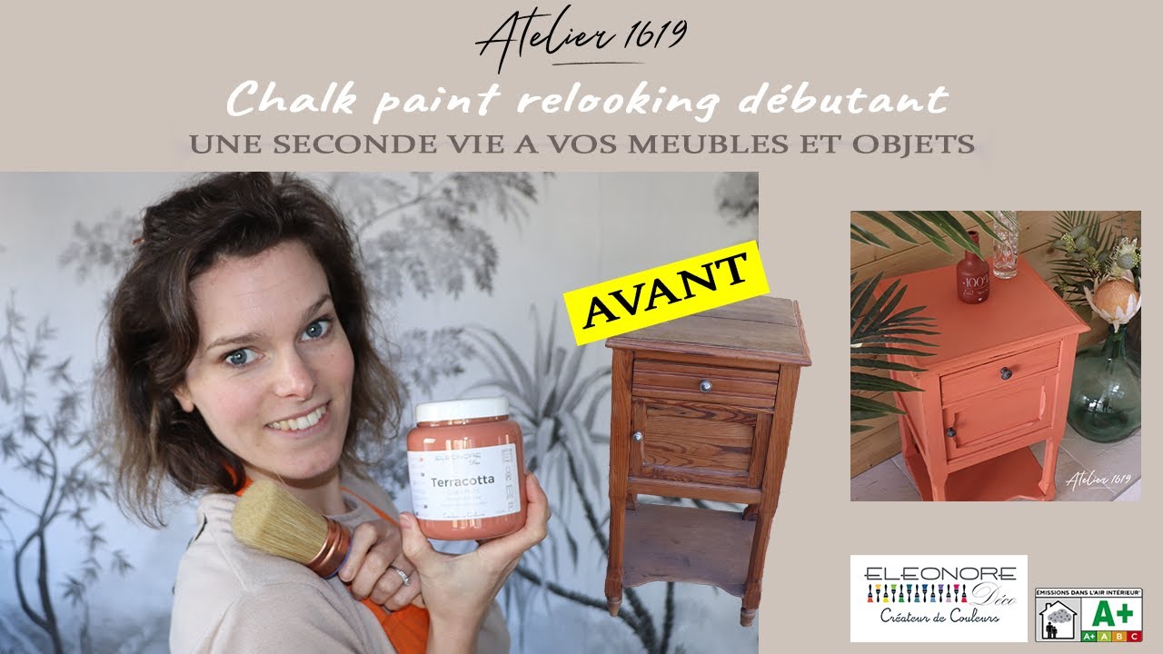RELOOKING meuble bois FACILE _ CHALK PAINT _ Eléonore déco _ peinture craie _ TRASH to sauvé