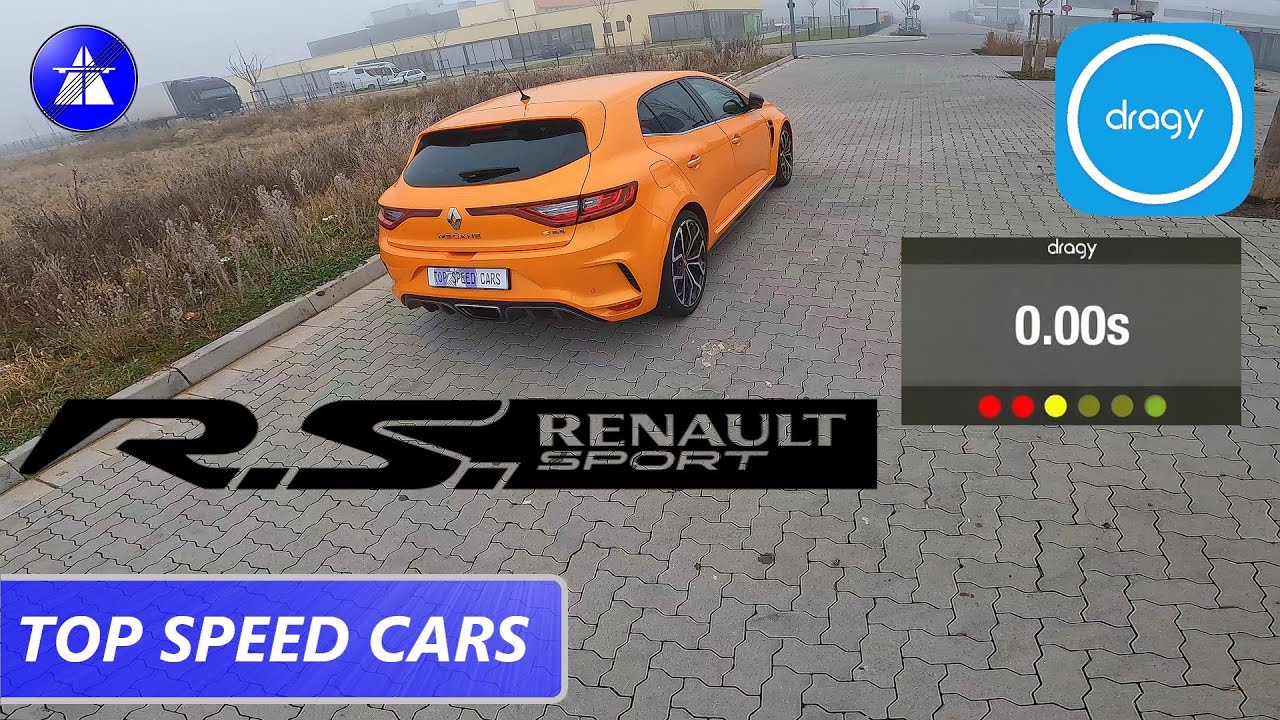 Renault Megane R.S. TCe 280 TOP SPEED DRIVE ON GERMAN AUTOBAHN/Dragy acceleration 0-100/100-200 km/h