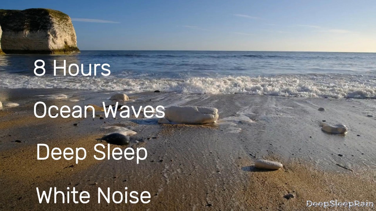 8 Hours Ocean Waves & Beach Ambience | Deep Sleep White Noise | Black Screen