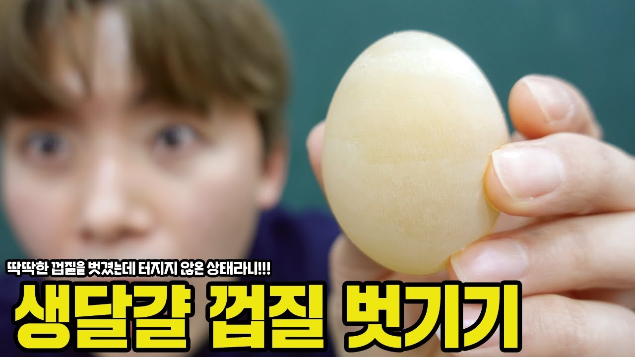 딱딱한 껍질을 벗겨도 터지지 않는 생달걀을 만들었습니다! - 허팝