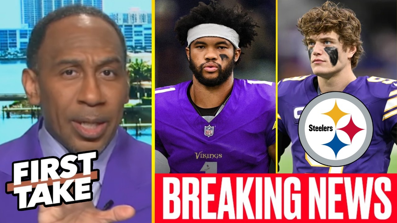 FIRST TAKE | J.J. McCarthy to Steelers? - Stephen A. reacts to the Vikings signing QB Kyler Murray