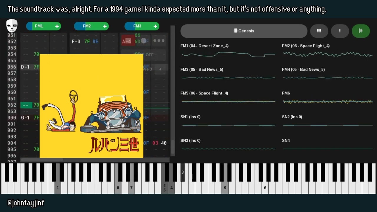 Lupin The 3rd - Opening Theme (YM2612 + SN76489 Arrangement)