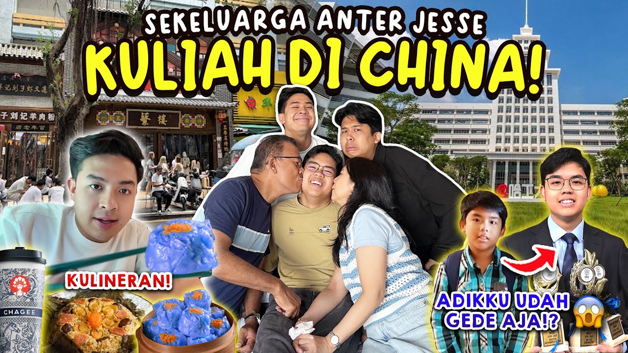 ANTAR ADIK AKU KULIAH DI CHINA! CAMPUS TOUR + KULINERAN!!