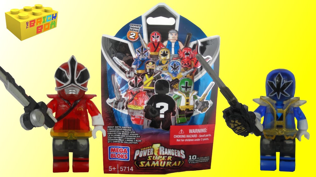 Mega Bloks Power Rangers Super Samurai Series 2 Minifigures Set Review.