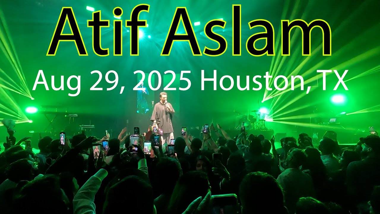 Atif Aslam Concert Houston TX Aug 29, 2025