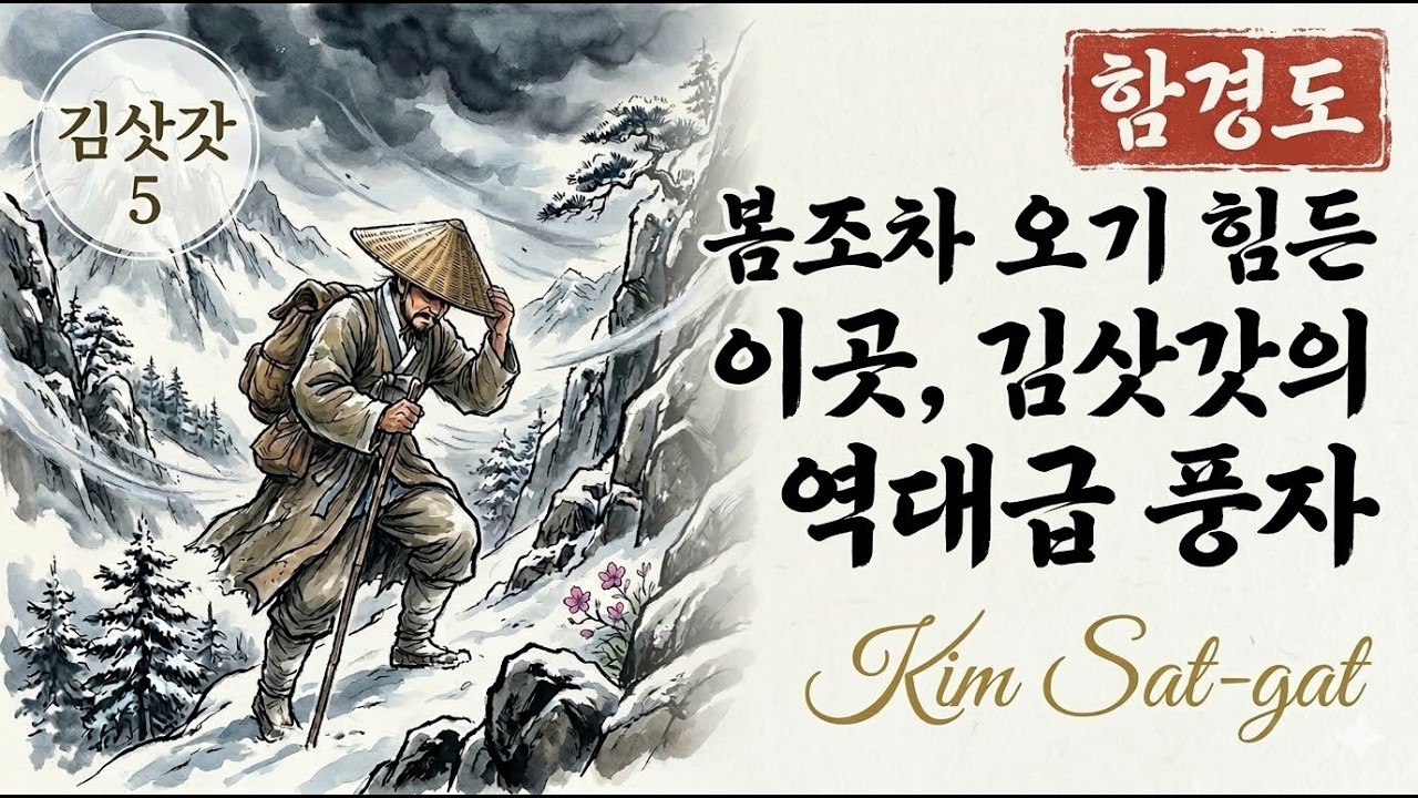 4월에도 눈 내리는 함경도, 김삿갓이 지명으로 날린 역대급 팩트 폭행!-김삿갓5