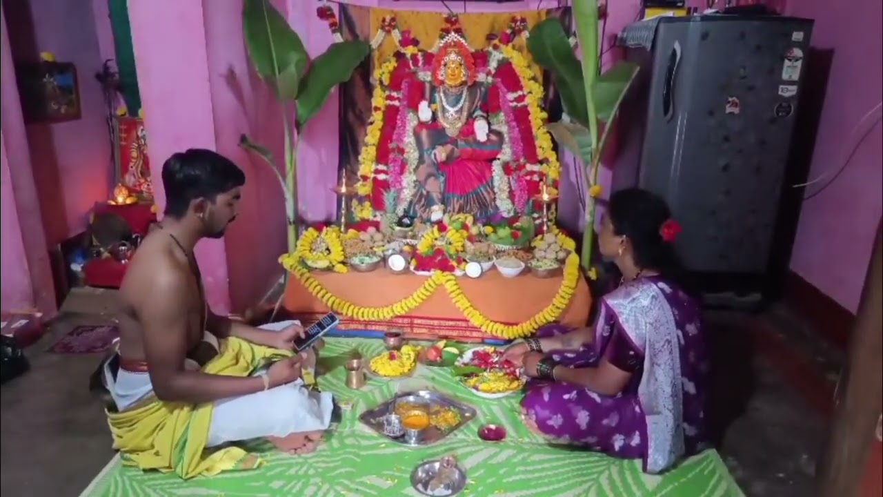 ✨🕉️Happy varamahalakshmi festival✨Varamahalakshmi alankara Madhu Puja vidhi vidhana galu 🙏💞2025