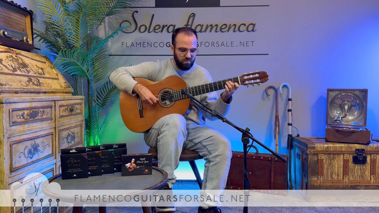 Paco Rey 2026 flamenco guitar for sale played by Toni Abell&aacute;n