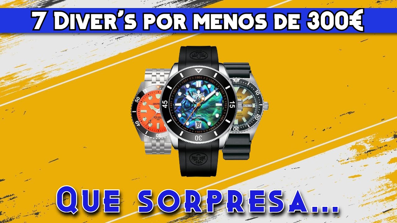 7 mejores Diver's por debajo de 300€ - Tú cuál elegirías?