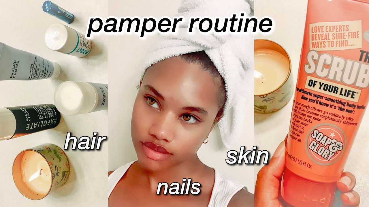 My Pamper Night Routine! self care spa night at home (hygiene, skincare, haircare)
