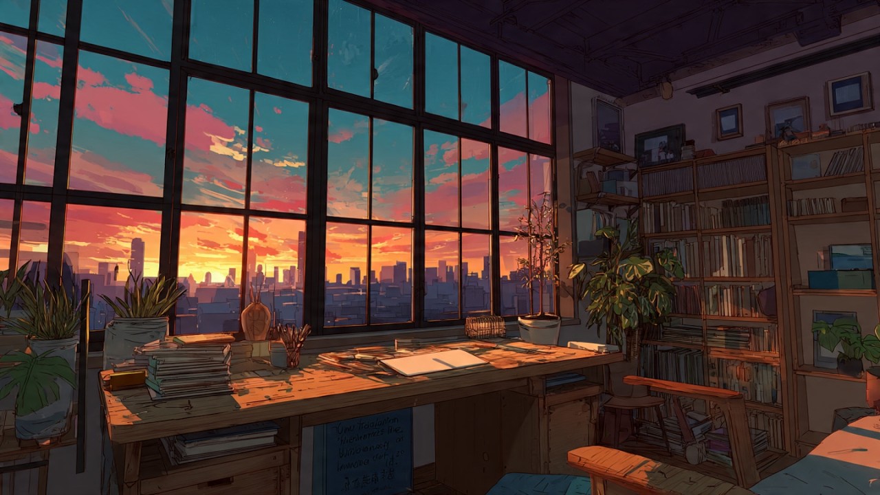 Cozy Anime Room ☕ LoFi Chill Beats for Deep Focus — Study, Work & Productivity Music