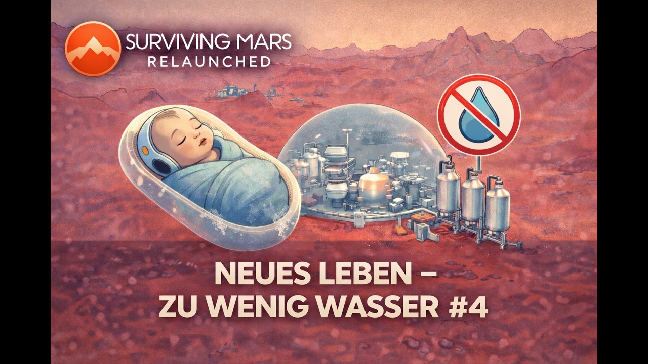 Der erste Marsgeborene… doch das Wasser wird knapp | Surviving Mars #4