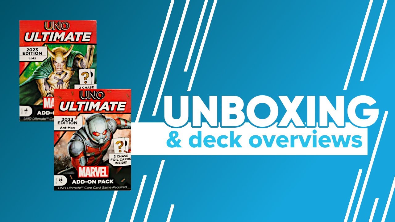 Marvel Uno Ultimate Loki, & Ant-Man Add-on Unboxing & Deck Overviews