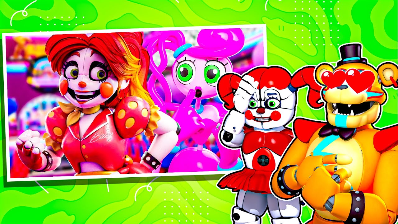 Glamrock Freddy is in LOVE with Glamrock BABY!? REACT with Circus Baby